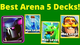 TOP 3 DECKS for Arena 5  Clash Royale Best Decks for Arena 5 [upl. by Wivinia]