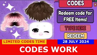 CODES UPD 1 Collect for UGC ROBLOX  JULY 28 2024 [upl. by Arayc104]