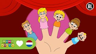 DE FAMILIE VINGER  Kinderliedjes  Liedjes voor Peuters en Kleuters  Minidisco [upl. by Acirederf]