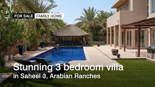 Stunning 3 bedroom villa in Saheel 3 Arabian Ranches  haus amp haus [upl. by Fabron]