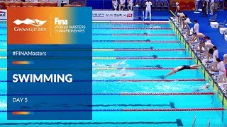 RELIVE  Swimming Day 5  Main Pool  FINA World Masters Championships 2019 [upl. by Kohcztiy]