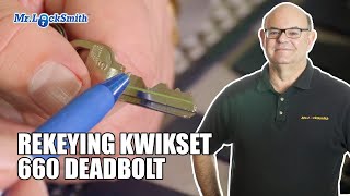 How to Rekey Kwikset 660 Deadbolt  Mr Locksmith ™ [upl. by Dlopoel]