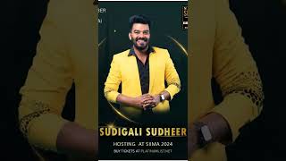 Sudigali Sudheer at SAIMA 2024 awards Host Host sudigalisudheer shortvideo goat [upl. by Clayson]