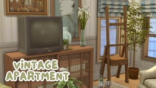 Vintage Apartment  Sims 4 Speedbuild  cc links [upl. by Macswan]