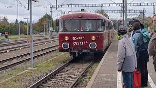 🚃Roter Flitzer auf der Räuberbahn von Aulendorf nach Pfullendorf 🚉 [upl. by Glaser746]