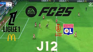 FC 25 PS5 1ère Saison 19 REIMS  OL 03  Ligue 1  J12 [upl. by Ailak]