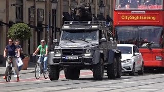 Supercars Terrorizing Munich  Bugatti Veyron G63 6x6 Huracan F12 amp more [upl. by Eidna]