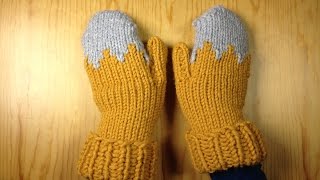 How to Loom Knit a Pair of Gloves  Mittens DIY Tutorial [upl. by Molli]