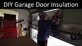 DIY Garage Door Insulation [upl. by Lezti]