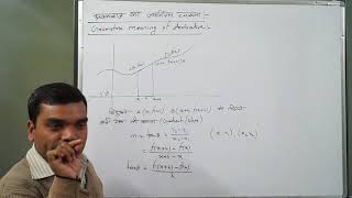 Geometrical Meaning of Derivative in hindi [upl. by Frisse]