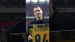 Wojciech Szczesny and Grzegorz Krychowiak are honoured in Warsaw 😍🇵🇱 UNL NationsLeague [upl. by Iviv399]