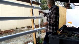 Hydroponic Garden with three inch pipe Feb 27 2014 [upl. by Lette122]