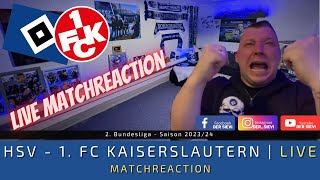 🔴 LIVE HSV  1 FC Kaiserslautern 21  Mehr Glück als Verstand HSV   MatchReaction [upl. by Nashoma629]