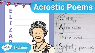 How To Write An Acrostic Poem [upl. by Elephus172]