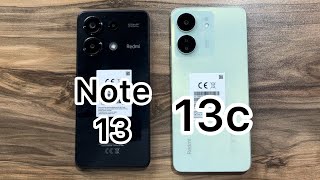 Xiaomi Redmi Note 13 vs Xiaomi Redmi 13c [upl. by Dorwin610]