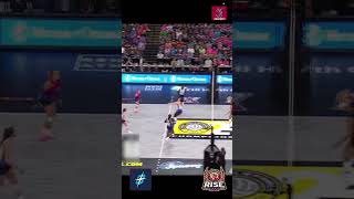 OMAHA SUPERNOVAS VS GRANDRAPID RISE FINAL RALLY 1 short shorts volleyball nba edit shortvideo [upl. by Rekyr268]