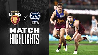 Brisbane Lions v Geelong Cats Highlights  Round 15 2021  AFL [upl. by Karlik]