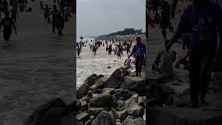 Digha sea beach water waves 🌊⛱️  beautiful weather 🌞🌤️🌈  shortvideo dighaseabeach viralshorts [upl. by Alwitt783]