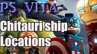 Lego Marvel Avengers PS VITA3ds Chitauri ship locations [upl. by Marcus]