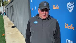 UCLA head coach Chip Kelly before practice 119 [upl. by Adnael]