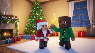 Christmas cartoon to the song Deck the Halls 05 Roblox amp Minecraft style for Family [upl. by Garwin490]