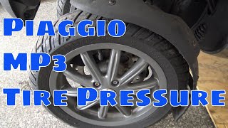 Piaggio MP3 Tire Pressures [upl. by Seibold]