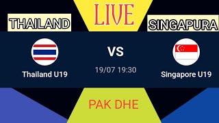 LIVE THAILAND VS SINGAPURA U19  AFF U19 2024 [upl. by Breanne]