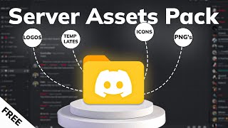 Free Discord Server Making Assets Pack 50 Elements [upl. by Tigdirb]