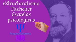 Estructuralismo  escuelas psicologicas  historia de la psicologia  Titchener psiqueacademica [upl. by Anatlus]