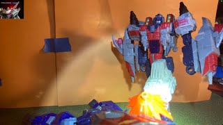 Starscream Transforms Transformers StopMotion Short [upl. by Oileduab]