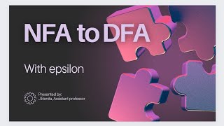 😇NFA to DFA Conversion with epsilon automatatheory compilerdesign [upl. by Jenn738]