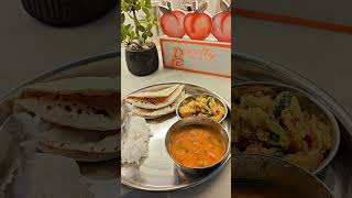 Yummiest food in the world😋😋 Indian veg Thalifood indianrecipes [upl. by Chouest]