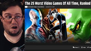 The 25 Worst Video Games Of All Time According to Metacritic  Gor Takes a LookREACTION [upl. by Fred599]