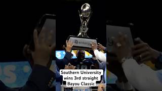 The Southern University Jaguars beat the Grambling State Tigers in the 51st annual Bayou Classic [upl. by Enihpled753]