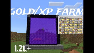 The Ultimate Minecraft Gold amp XP Farm 121 [upl. by Shurlock235]