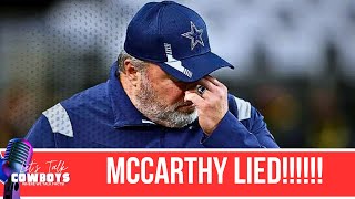 Mike McCarthy CAUGHT Red Handed Lying About Rico Dowdle [upl. by Adnamahs393]