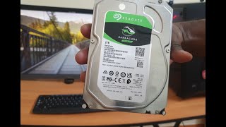 Installing a Seagate Barracuda 2TB Internal Hard drive  35 inch [upl. by Travax820]