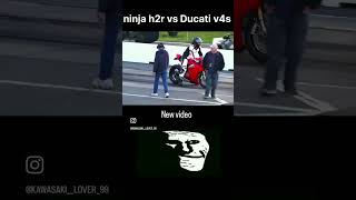 Ninja H2r vs Ducati Panigale V4 kon Winner [upl. by Winson]