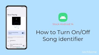 How to Turn OnOff Song identifier Android 14 [upl. by Oberon]