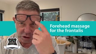 Forehead headaches massage for the frontalis [upl. by Rinum896]