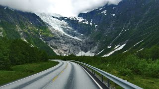 Norway Scenic Drive 4K  Sogndal to Bøyabreen Glacier [upl. by Ycnaffit]