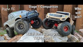 TRX4 Sport vs Axial base Camp Stage 1 H2H [upl. by Barnaba]