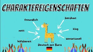 Charaktereigenschaften😁🤨😖😈🥴Deutsch mit Boris🦒🇩🇪 [upl. by Stanleigh]