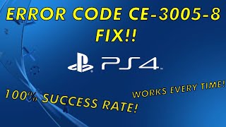 How to Fix PlayStation PS4 Error Code CE30058 2020 Works 100 fast ampsimple Easy 5 minute fix [upl. by Anikahs]