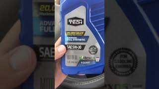 Super Tech Advanced Full Synthetic Oil Opinion Review SAE 5W30 [upl. by Joachima]