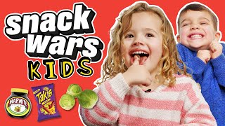 Kids Try quotDISGUSTINGquot Adult Food From Around The World  Snack Wars [upl. by Yelssew]