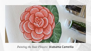 Painting the Alabama Camellia State Flower [upl. by Neehar]