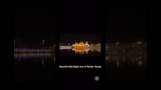 Beautiful Mid Night View of Golden Templegoldentemple youtubeshorts amritsar [upl. by Amapuna]