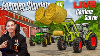 PREMIER LIVE SUR LA CARRIERE SUIVIE  FARMING SIMULATOR 25 [upl. by Asilak]