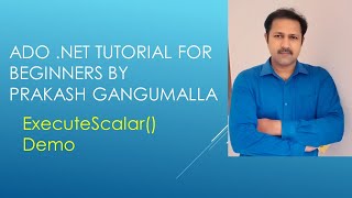 Execute Scalar Demo in ADO net by Prakash Gangumalla  Sum of Salary of all employees in SQL Server [upl. by Ythomit924]